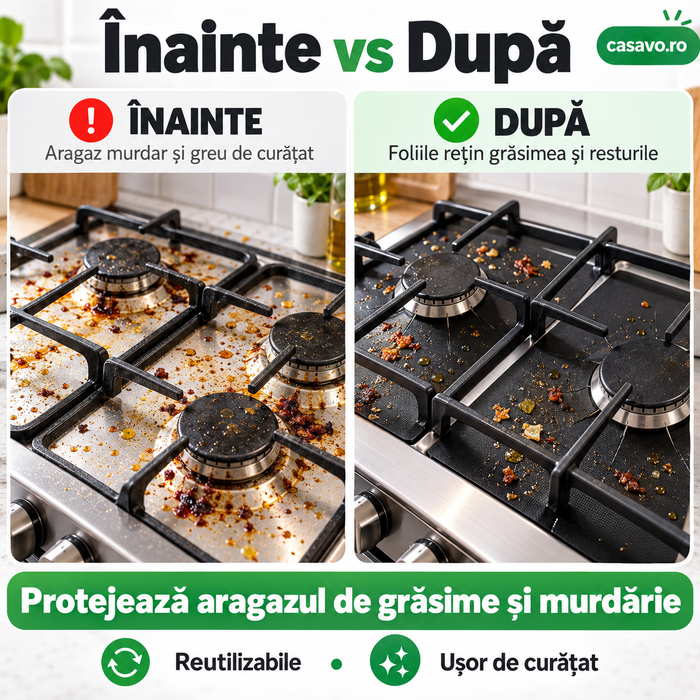 Folii Anti-Grăsime pentru Aragaz - SET 4