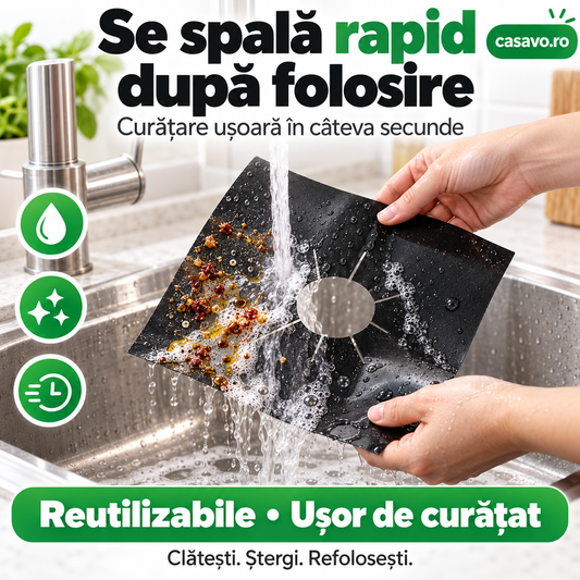 Folii Anti-Grăsime pentru Aragaz - SET 4