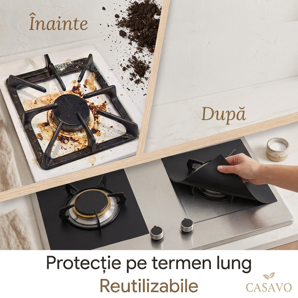 Folii Anti-Grăsime pentru Aragaz - SET 4