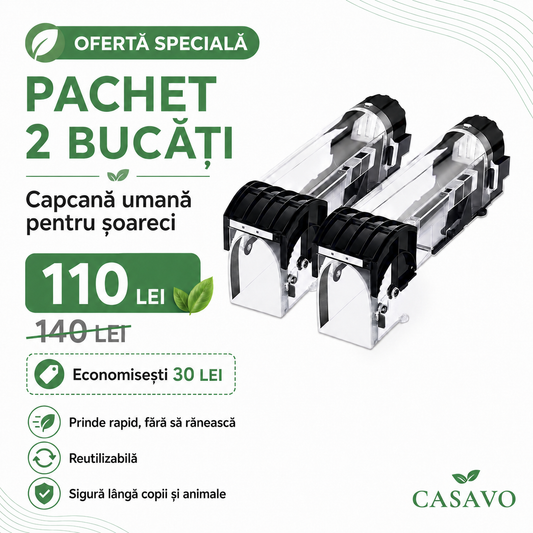 Capcană Reutilizabilă cu Blocare Automată